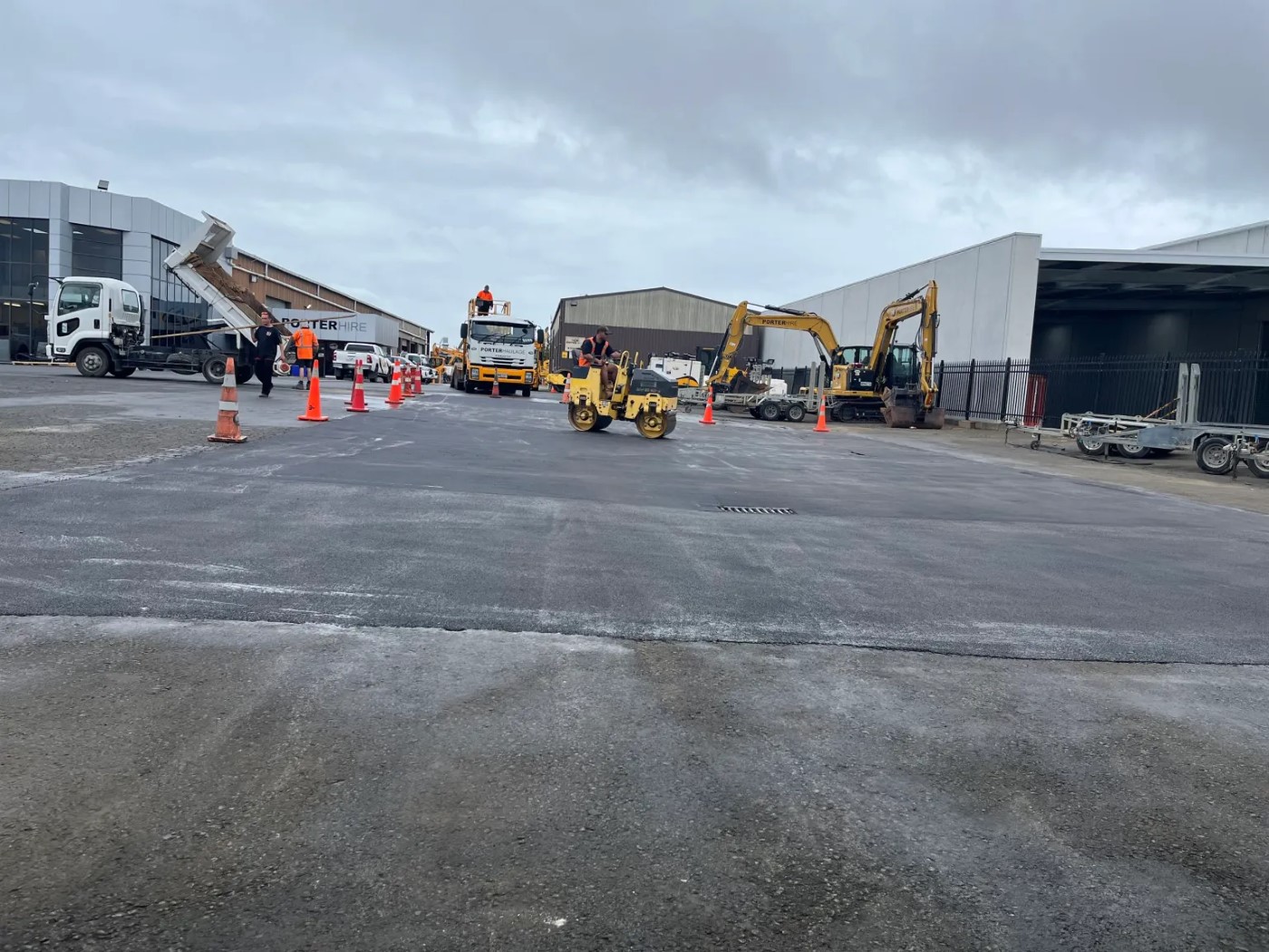 Commercial asphalting
